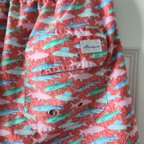 Peter Millar Seaside Collection Fish Swim Trunks - Picture 4 of 5
